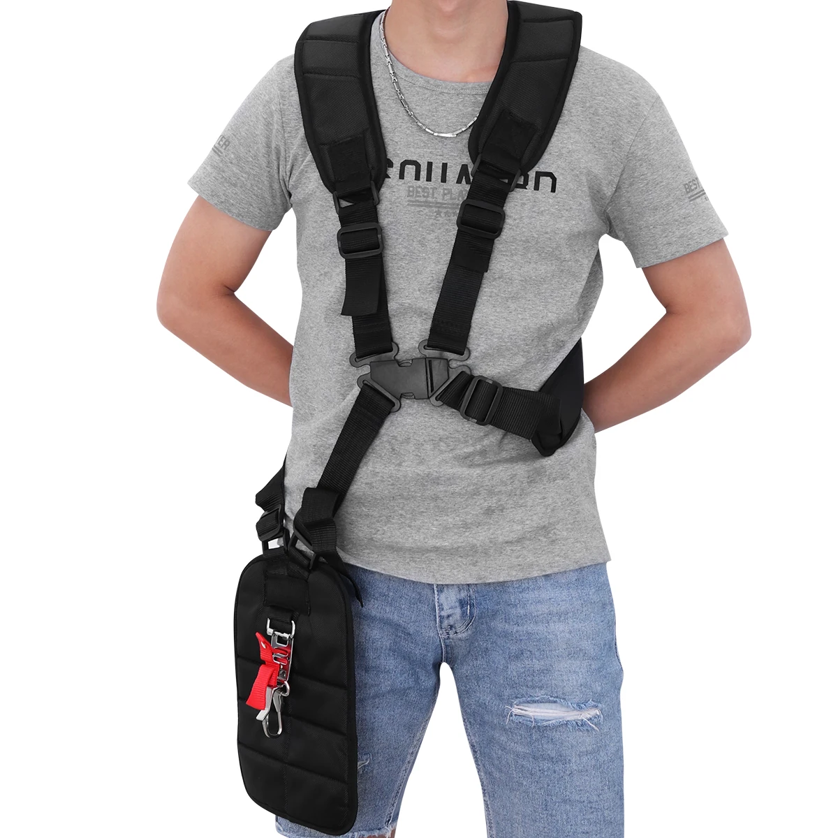 

Lawn Mower Strap Adjustable Universal Trimmer Belt Black Grass Shoulder Harness For Electric Petrol Tools Gardening