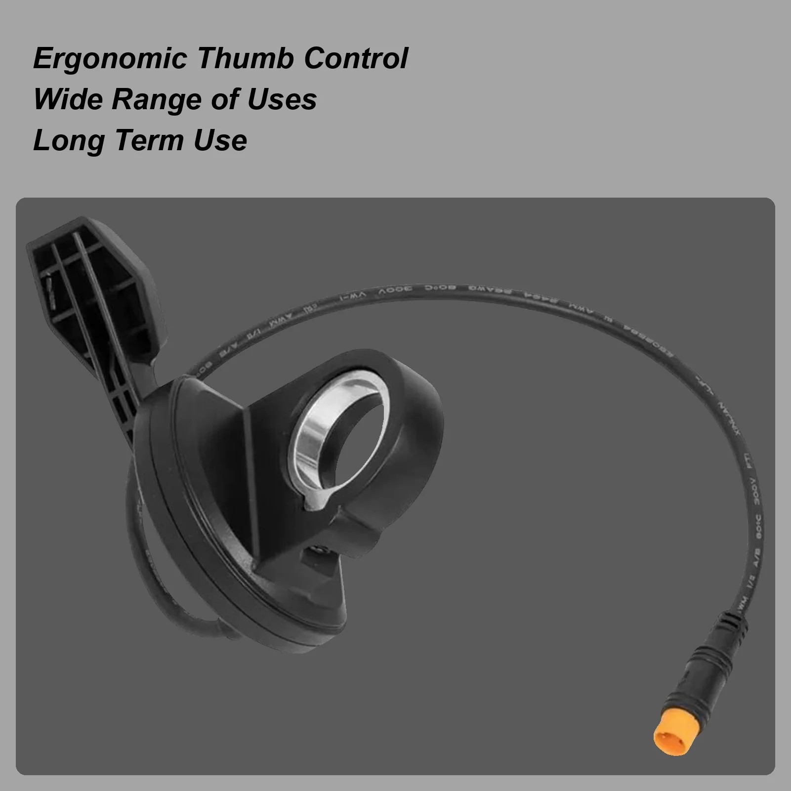 

Дроссельная заслонка для электрического скутера, эргономичные 3-контактные запасные части, тормозной разъем для электрического скутера с кабелем для ATV, мотокросса, выкл.