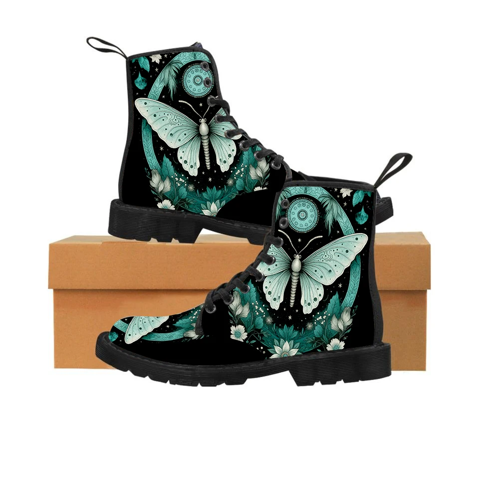 

Customizable printed stylish classic casual mid-calf boots, unisex boots for autumn and winter