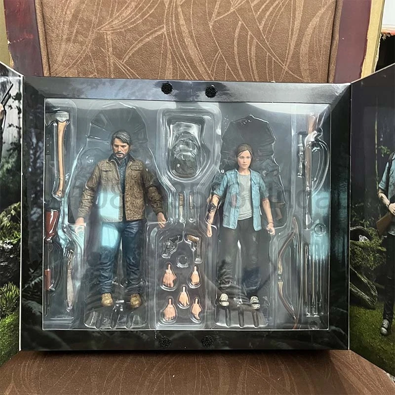 NECA Figure The Last Of Us Part 2 Joel Ellie With Bow Action Figure 18cm 2pcs set Model Toy Joint Movable Doll Christmas Gift