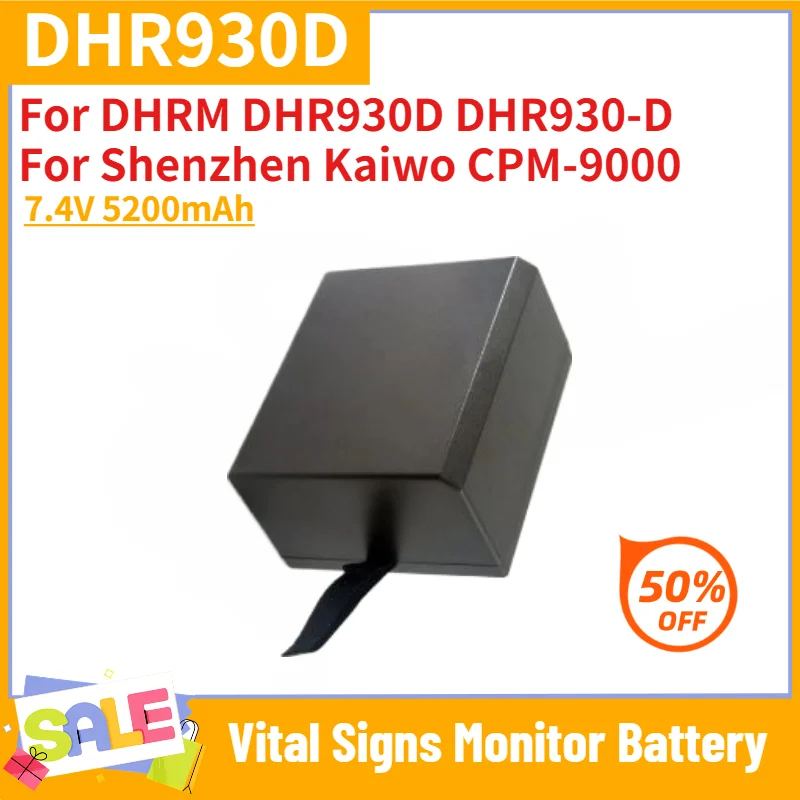 For DHRM DHR930D DHR930-D,Shenzhen Kaiwo CPM-9000 Vital Signs Monitor High Quality Replacement Battery 7.4V 5200mAh