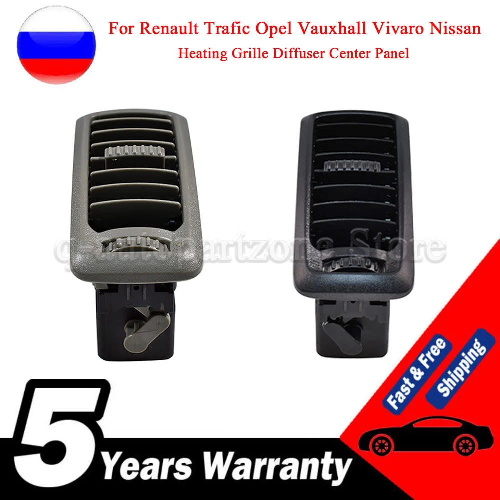 

6882000QAA 7701054458 77 01 054 458 Black or Grey Traffic Dash Air Vents For Renault For Vauxhall vivaro for Nissan Primastar