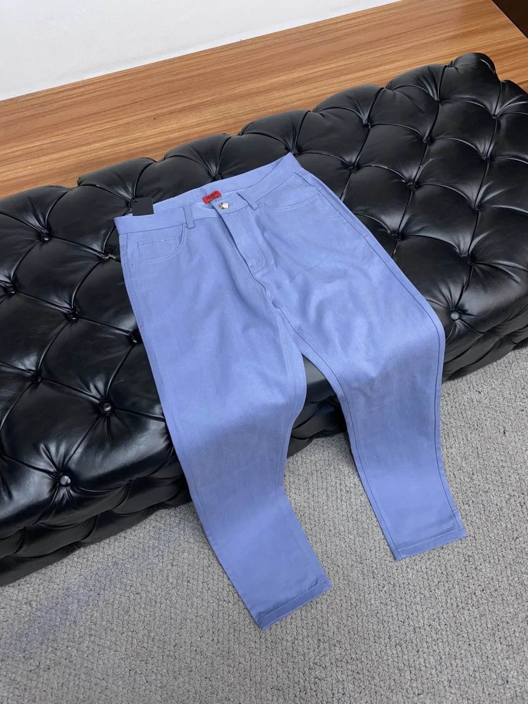 SIJITONGDA 2025 men's new boutique casual denim pants, black, white, gray, light blue, sizes 30-40