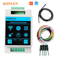 Tuya WIFI Temperature Sensor Water Level Thermostat Controller 220V Tank Pump Valve Boiler Pool Shower Thermometer Smart Life