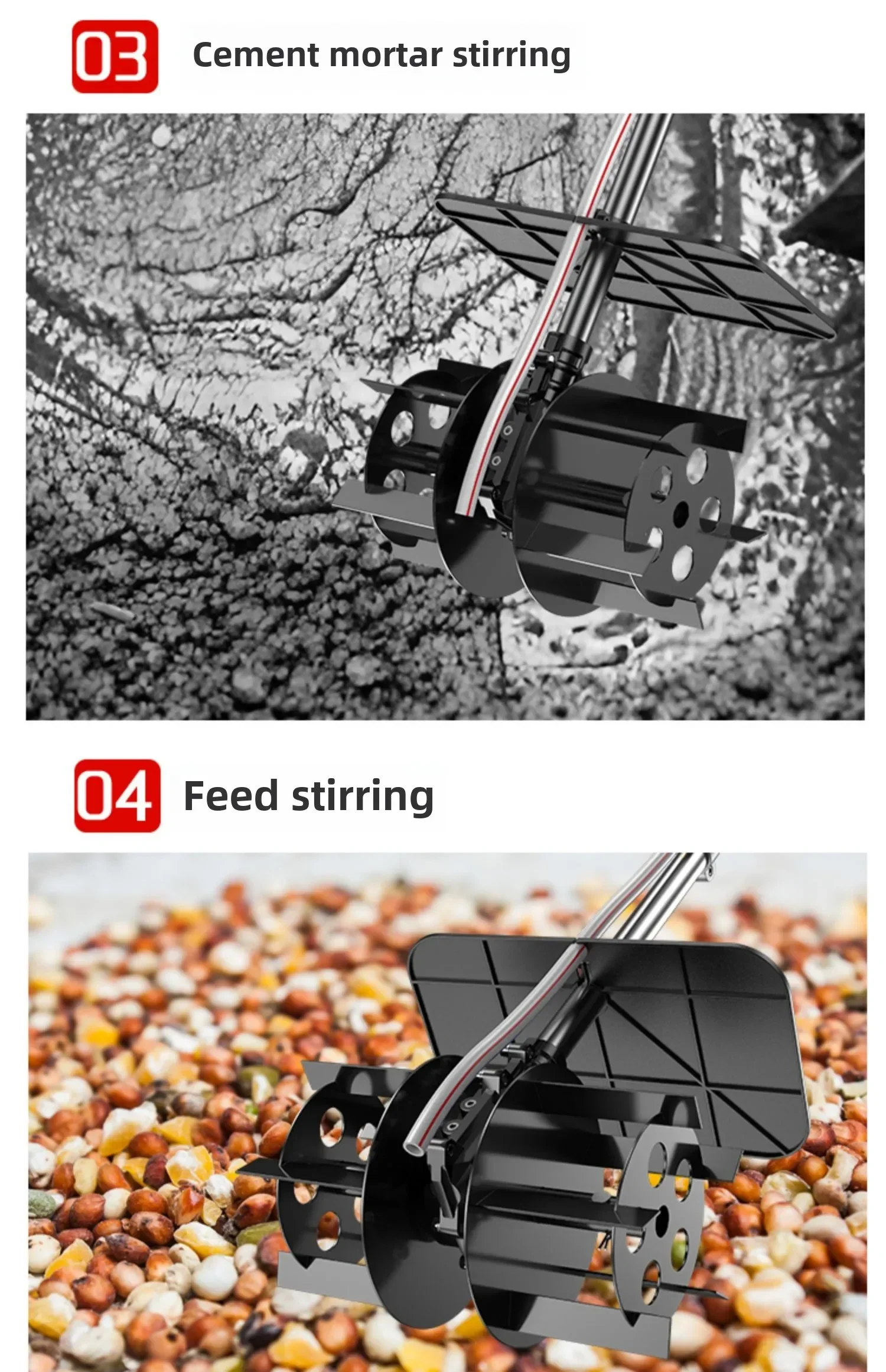 Portable Cement Mixer with Lithium Battery for Multi-function Use on Construction Sites and at Home