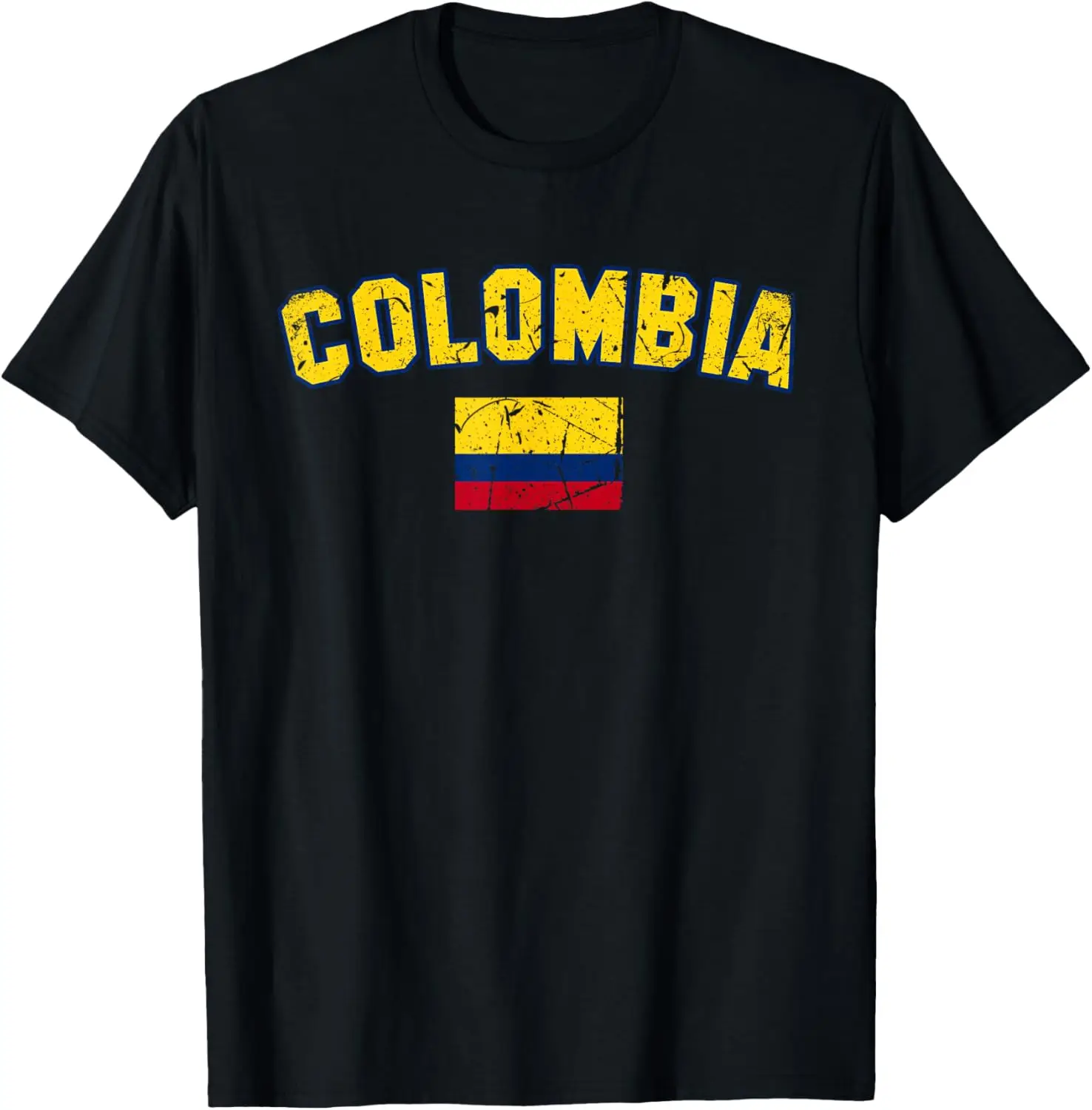COLOMBIA Flaga Vintage |   Mężczyźni Kobiety Dzieci |   Koszulka KOLUMBIA