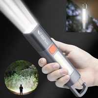 Xiaomi Outdoor Flashlight Portable Strong Light Variable Focus with Floodlight Side Lights Outdoor Torch Portable Camping Light