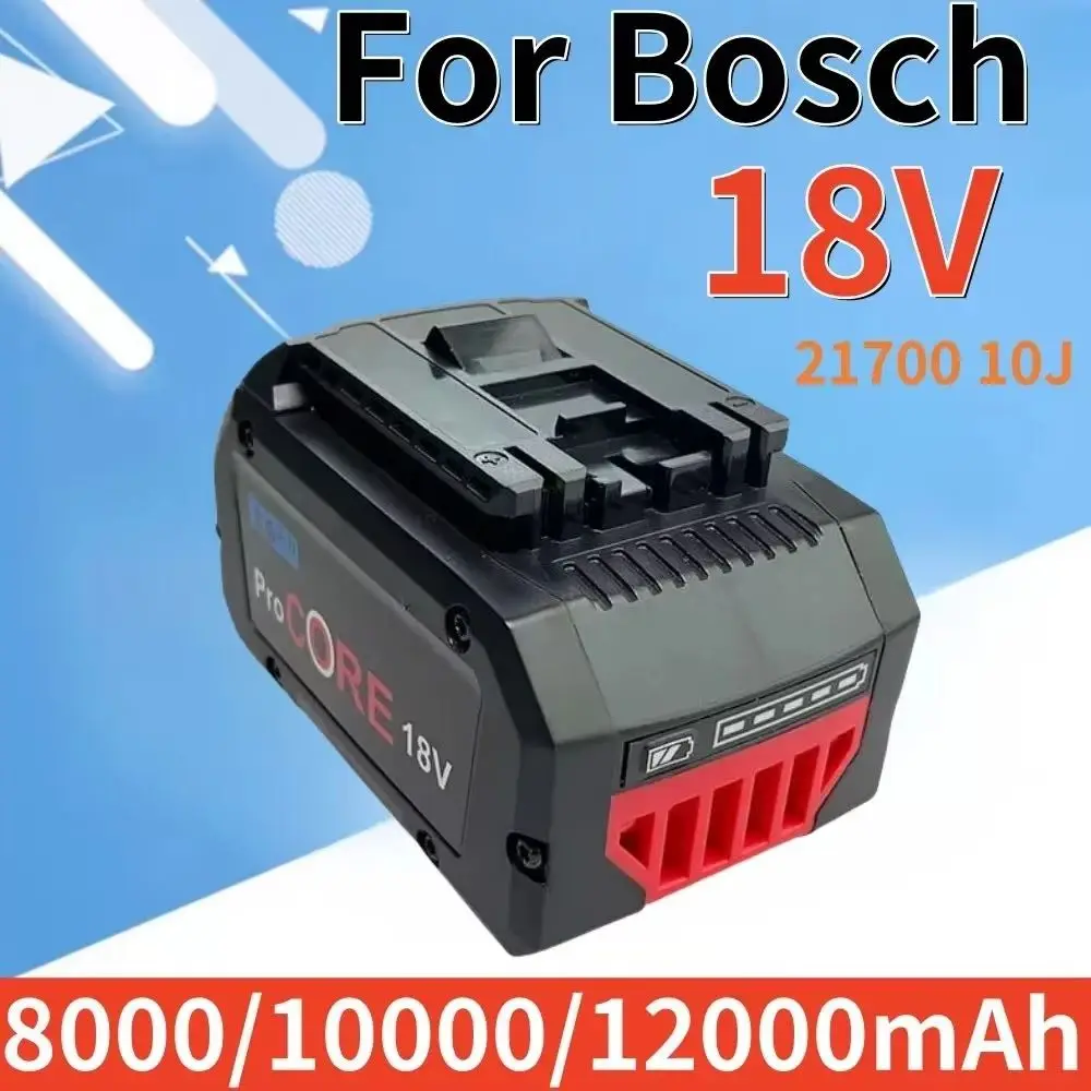 

For Bosch 18V ProCORE Replacement Battery 8Ah/10Ah/12Ah Cordless Tools BAT609 BAT618 GBA18V High Power 21700 Cell