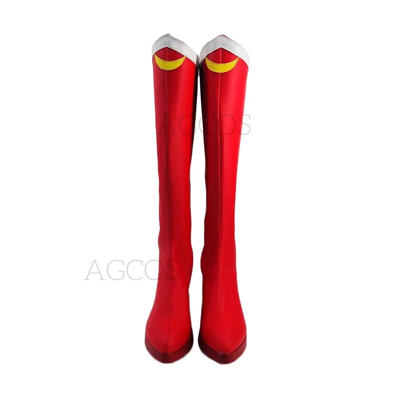 AGCOS Custom Size Sailor Moon Tsukino Usagi Cosplay Shoes Sailor Moon Christmas Cosplay Boots Shoes