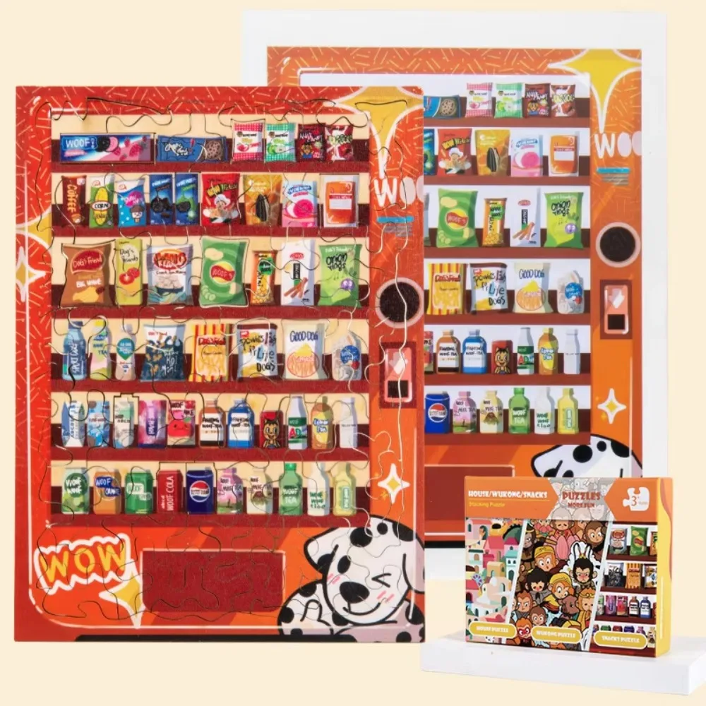 

Irregular Shaped Wooden Wukong Jigsaw Puzzles Challenging Brain Teaser Snack Stacked Shape Puzzles DIY Cartoon