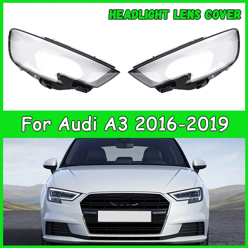 

For Audi A3 2016 2017 2018 2019 Car Headlight Cover cap Headlamp Shade dust cover for headlights car accessories automobil parts