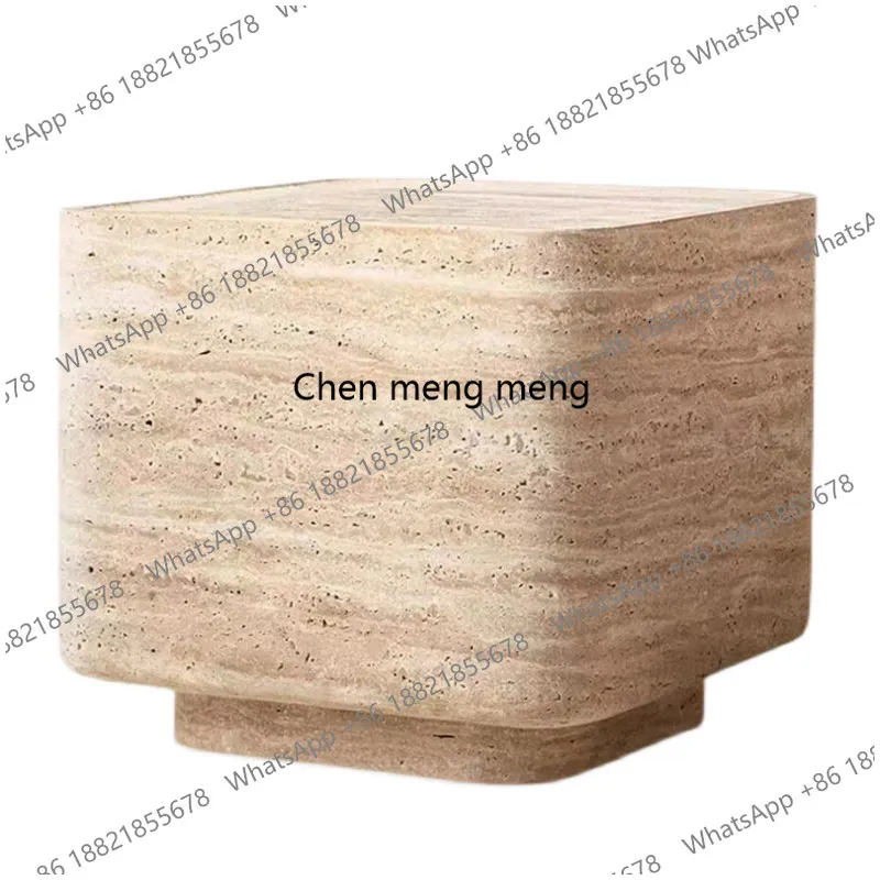 

Nordic Natural Side Table Wabi-Sabi Style Bedroom Nightstand Home Sofa Corner Table