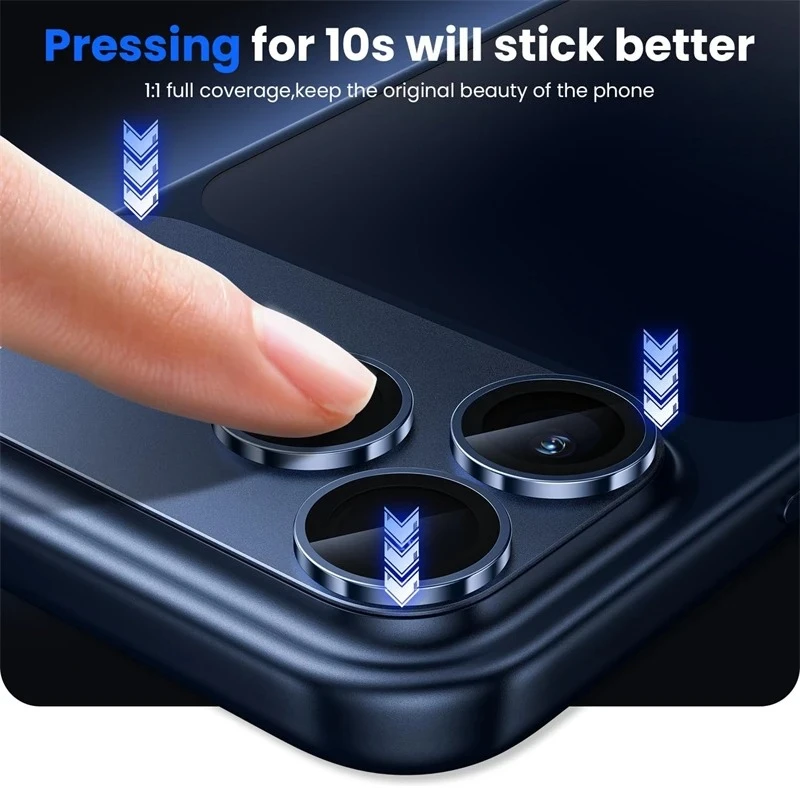 Metall-Glas-Kameraobjektivschutz für iPhone 17 Air 16 15 14 13 Pro Max Plus 16Pro 17Pro 17Air I17 iPhone Objektivabdeckung Zubehör