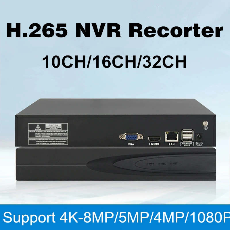 

XMEYE H.265 8CH 16CH 32CH NVR Recorder 4K 8MP 5MP 4MP 1080P Motion Detection Metal Security Surveillance Video Recorder