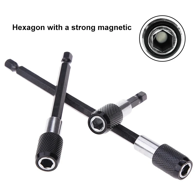 

Набор из 3 шестигранных быстросъемных насадок для электродрели-шуруповерта с самоблокирующимся удлинителем и адаптером для отверток для DIY-проектов