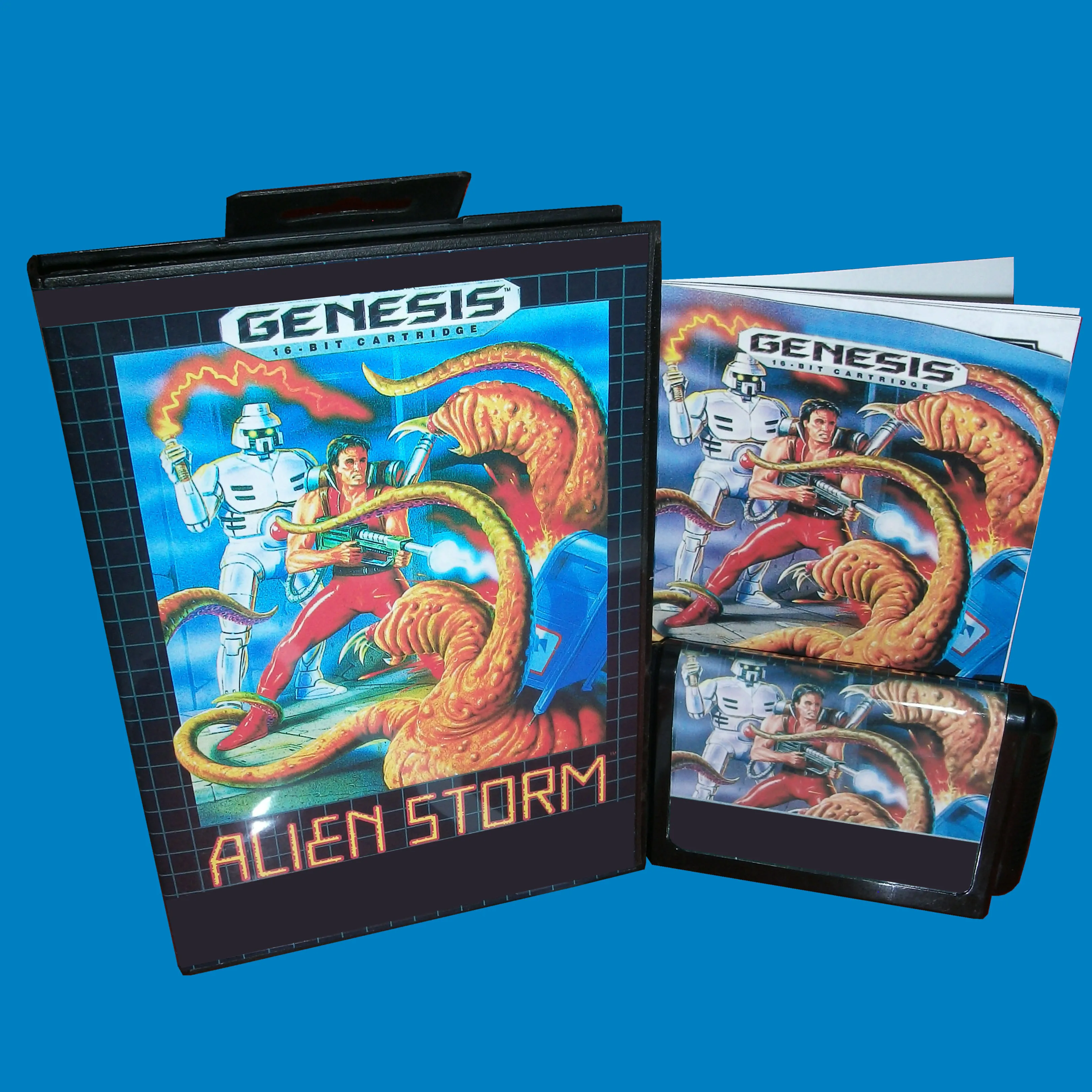 رائجة البيع العاصفة الغريبة مع صندوق الولايات المتحدة وكتاب يدوي 16 بت MD بطاقة الألعاب لوحدات تحكم Sega MegaDrive Genesis