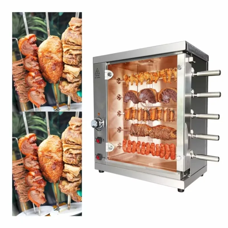Chicken Machine Commercial Stainless Steel Grill Large Capacity Bbq Electric Grill Gas Roasting Roast Chicken Rotisserie Machine view 4