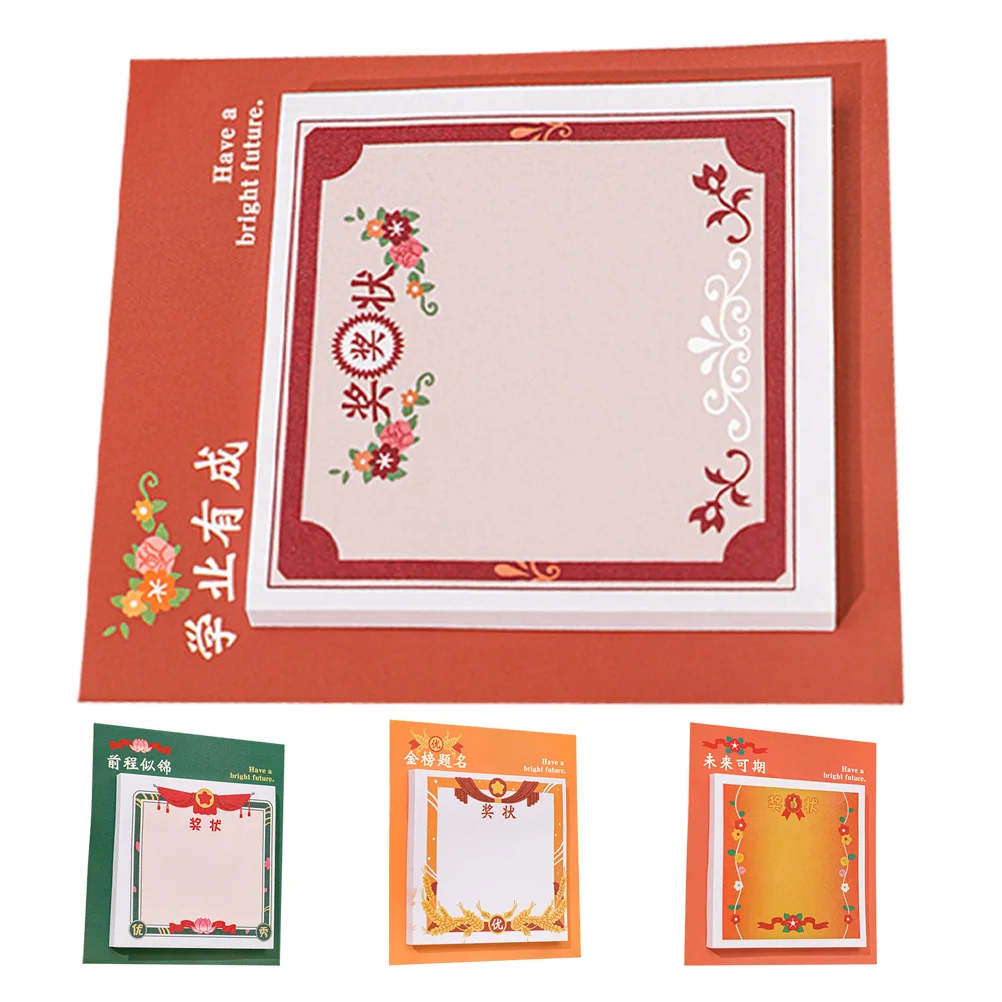 

4Pcs Mini Inspirational Kindergarten Reward Cartoon Notepad for Supplies Confidence Boost