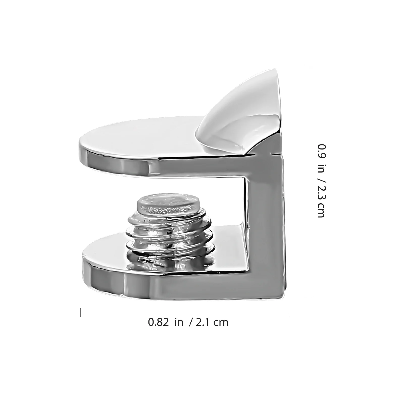 

8Pcs Adjustable Glass Clamps Zinc Alloy Shelf Brackets for 10mm Thick Glass Display Wine Cabinet Bathroom Shelf Panel Holders