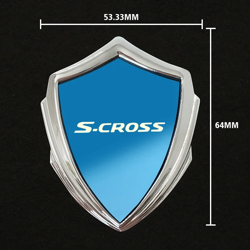 auto accessory 3D metal accsesories car stickers for suzuki scross s-cross sx4 kizashi