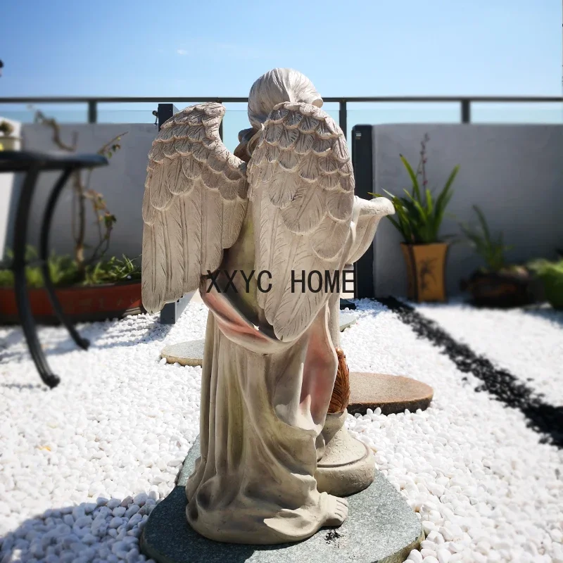 الملاك المغذية الرجعية فيلا في الهواء الطلق فناء شرفة زينة الديكور المشهد الأوروبي حديقة تخطيط اكسسوارات المنزل