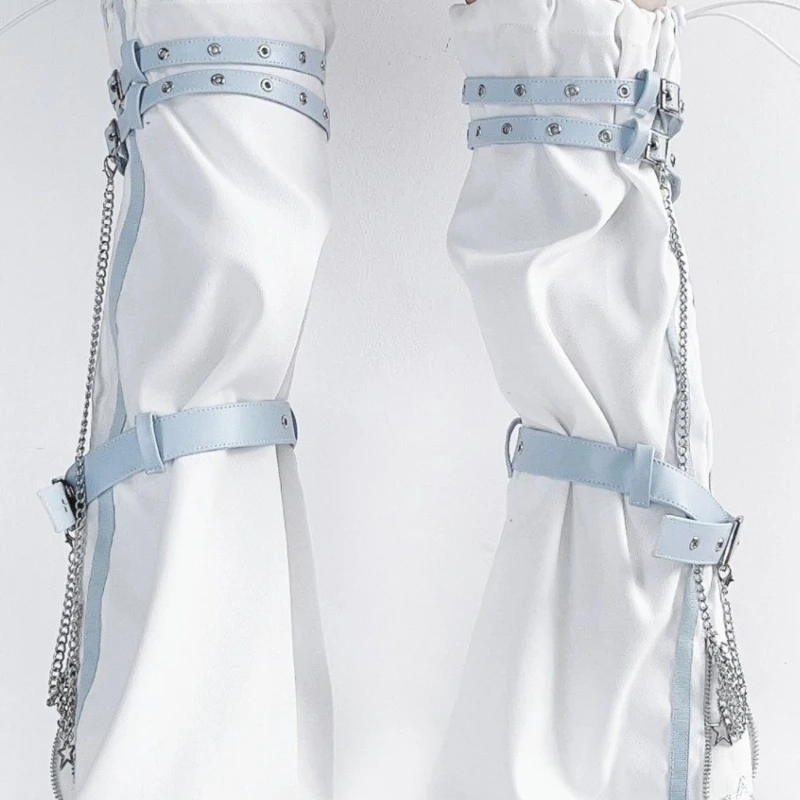 Autumn New Subculture Anime Cute Light Blue Women's Hosiery Japanese Sweet Cool Cute Versatile Age Reduction Leg Warmers Ladies