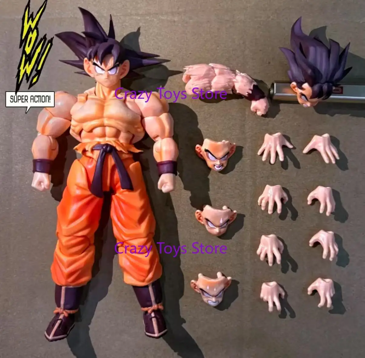 متوفر في المخزون Wow Studio Dragon Ball Z Legend Super Saiyan Son Goku Kaiouken 3.0 SHF شخصية سلسلة الأكشن نموذج الشكل #2