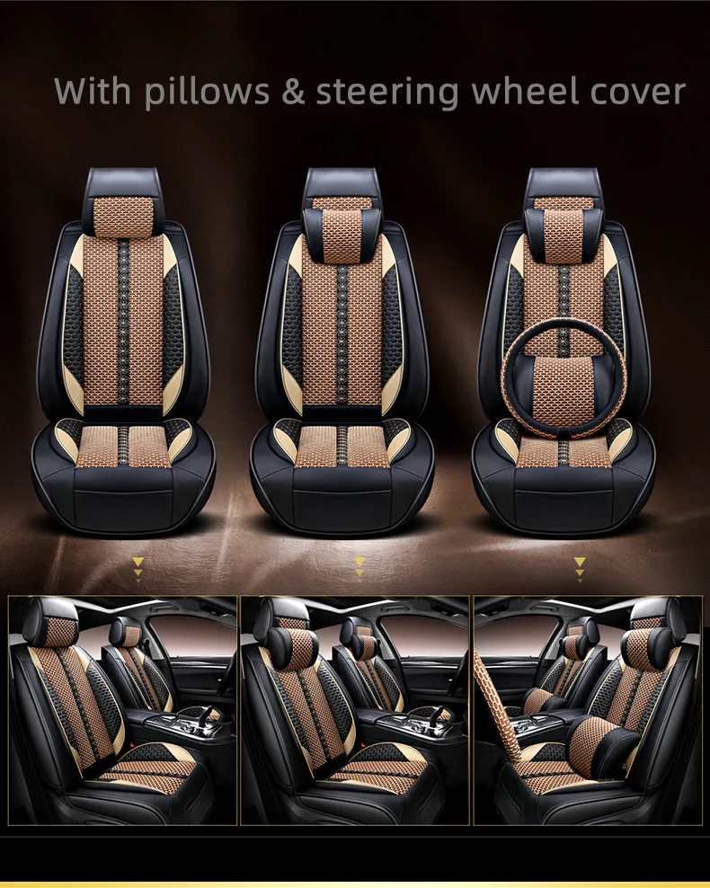 

Чехлы на передние и задние автомобильные сиденья + чехол на руль для Lexus RX 200t 270 300 350 450h 2022-2009, дышащая эко подушка сиденья