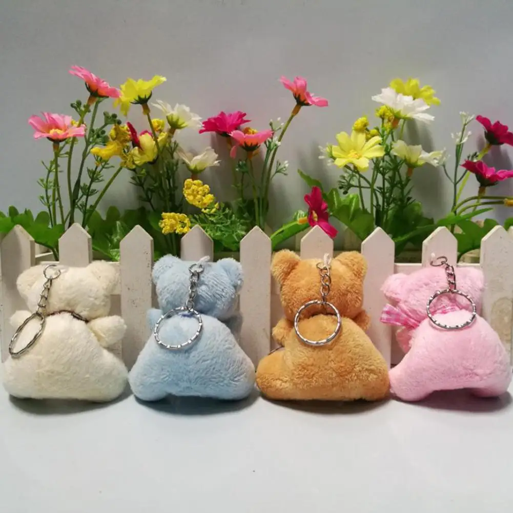 Plush Bear Pendant Cute Mini Bear Doll Stuffed Soft Keychain Pendant Toy Pp Cotton 5.5cm