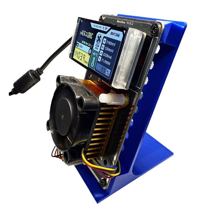 

SB-Nerdaxe Nerdminer Bitaxe 500Gh/S Vertical Miner BM1366 ASIC Chip Solo Lottery BTC Miner Lottery Mining Miner EU PLUG