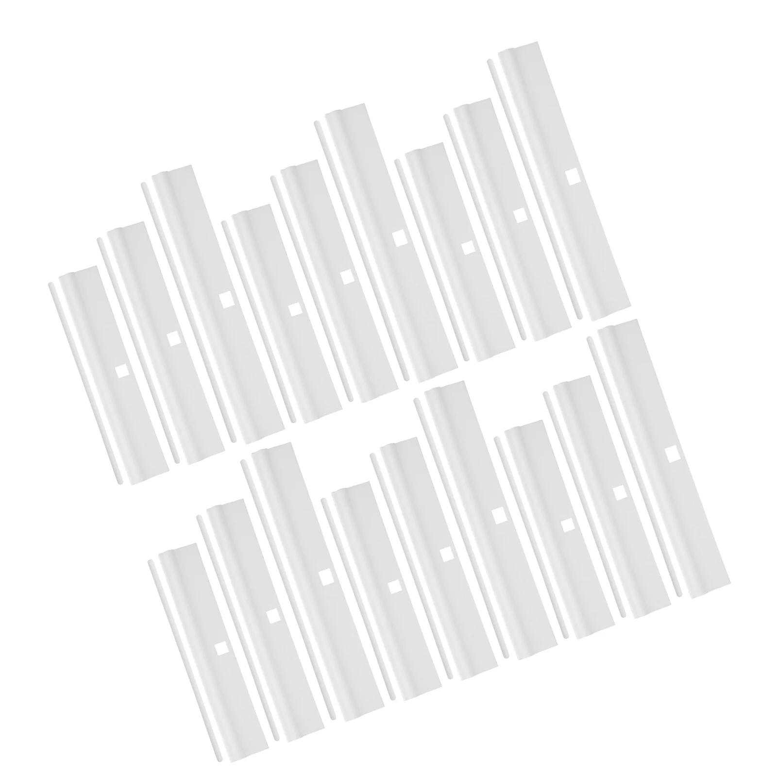 36 قطعة استبدال أجزاء عمودية إكسسوارات الستائر عملية صامتة سلسة تعزيز الخصوصية لغرفة المعيشة وغرفة النوم #5