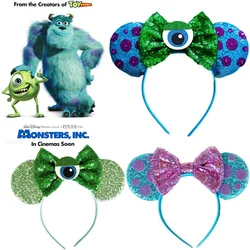 Disney Monsters, Inc.Hair Accessories for Women Pixar Cute Mike Sullivan Ears Head Bands Kids Monsters University Hairband Girls