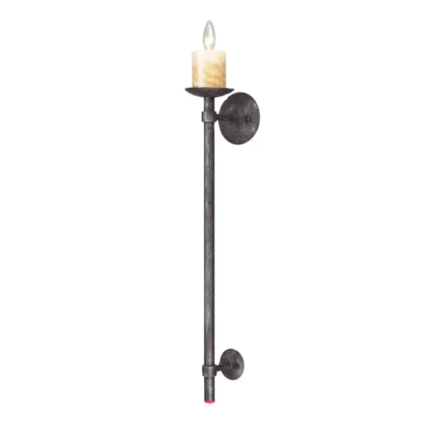 French retro industrial Marble wall lamps American living room aisle stairwell wall sconces lights candlestick mirror lighting