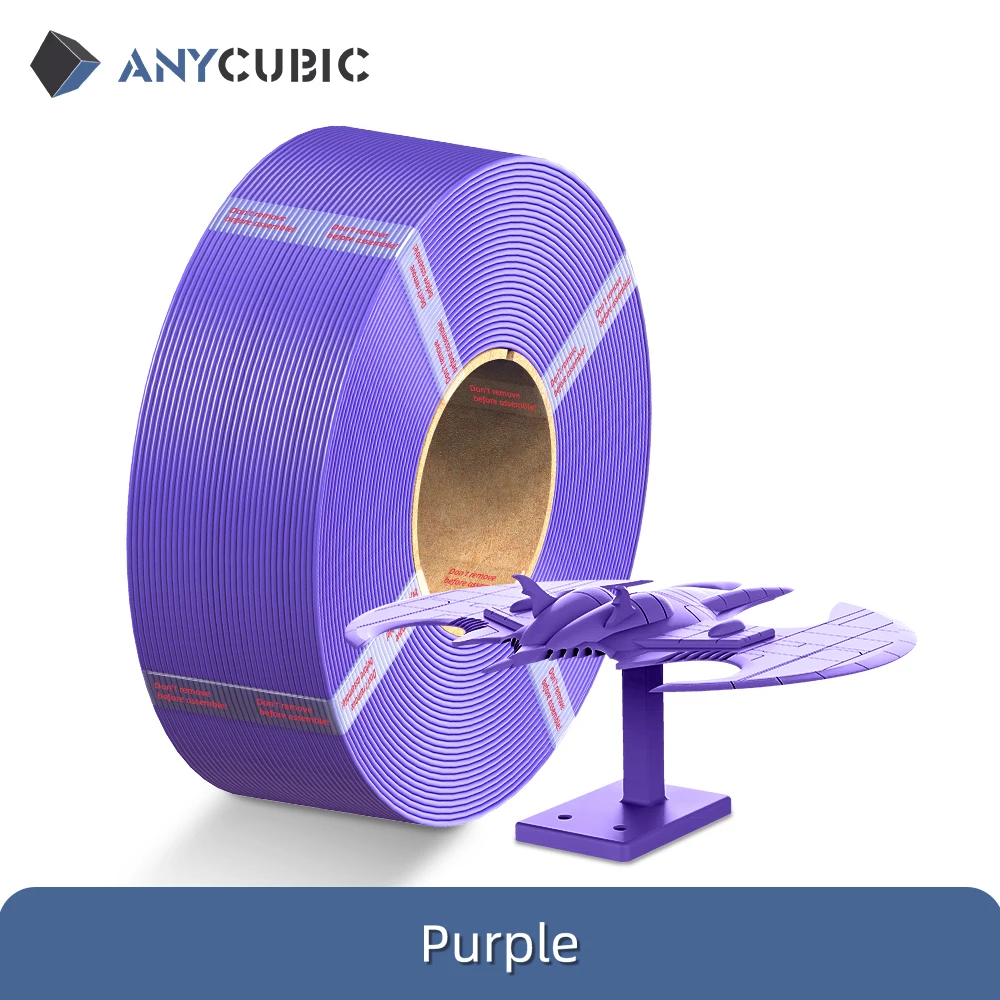 ANYCUBIC Nachfüll-PETG-Filament Ohne Spule 1,75mm PETG 3D-Drucker-Filament Langlebiges Buntes 3D-Druckmaterial Kunststoff für Spielzeug