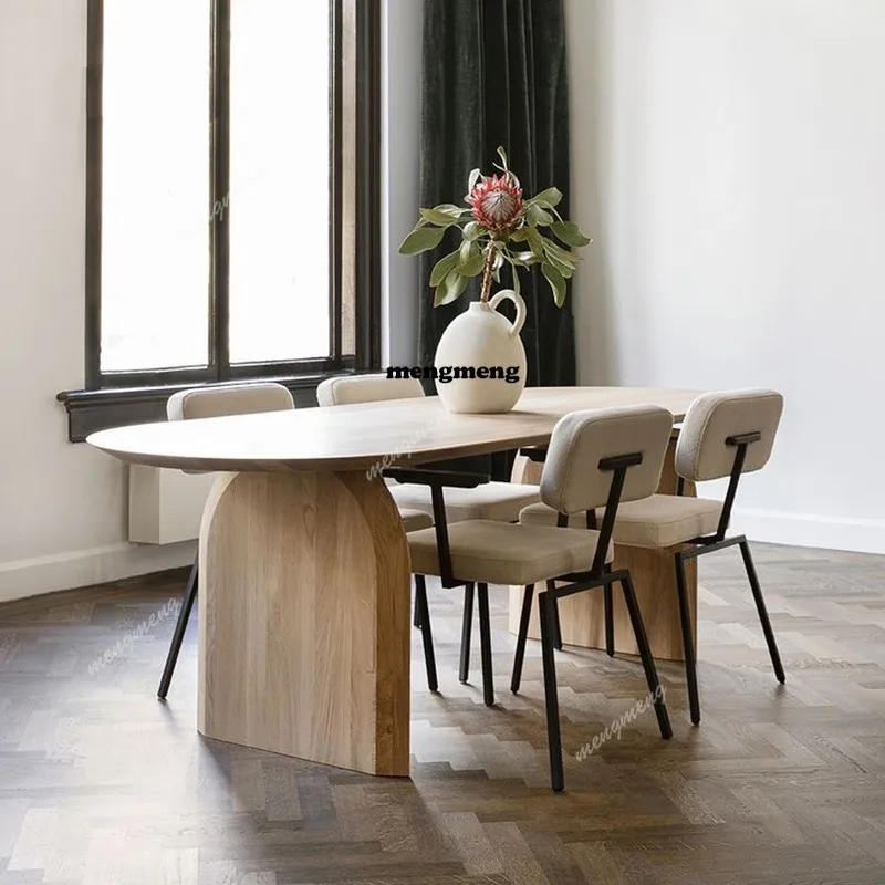 F150Outdoor Restaurant Dining Table Office Outdoor Organize Nigeria Center Dining Table Luxury Nordic Wood Mesas De Jantar Furni