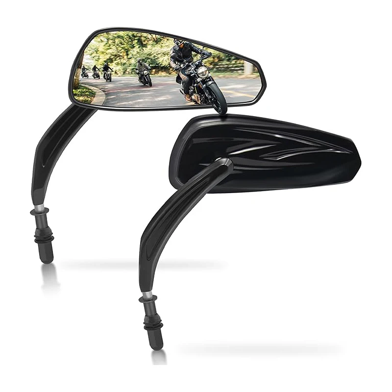 

Черные зеркала заднего вида в форме капли диаметром 8 мм для Touring/Street Glide/Dyna/Softail Street Bob, Fat Boy, Heritage, Low Rider