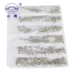 Strass di cristallo sciolti Non HotFix per abbigliamento taglie miste strass colorati decorazione strass per unghie Flatback in vetro S035