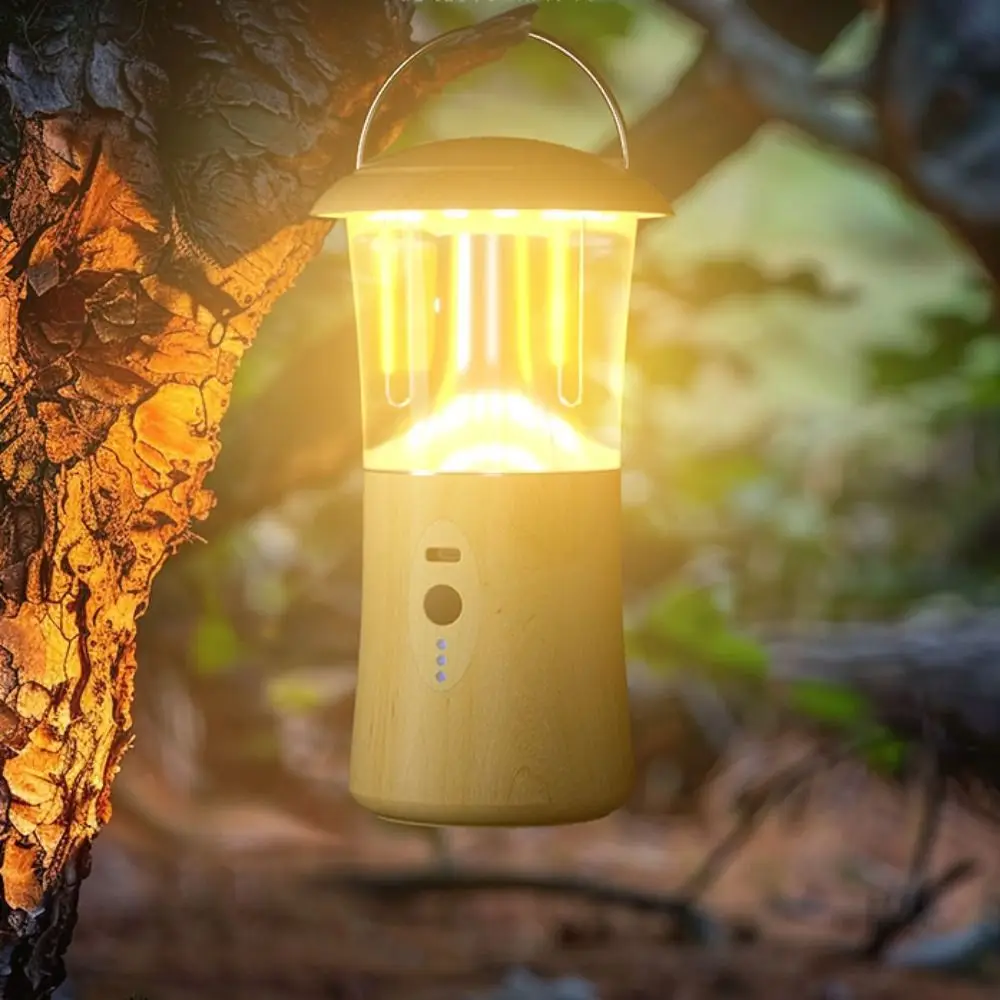 

Rechargeable Portable Camping Lantern 3 Light Modes High Brightness Tent Light Flashlight Search Light Hanging Light Travel