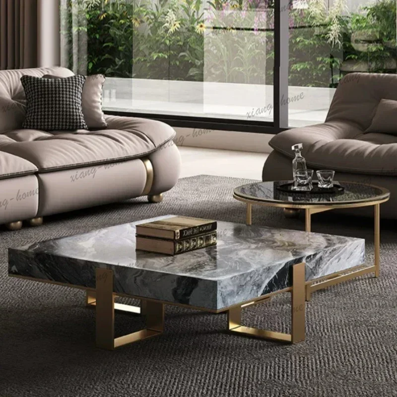 Factory Direct Luxury Designer Mesa De Centro Sala Furniture For Home European Style Living Room Coffee Tables Gold Nordic Moder
