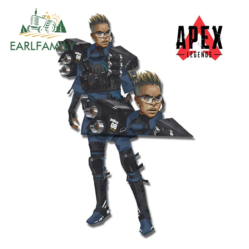 

EARLFAMILY 13cm Bangalore Blue Apex Legends Game Car Stickers Personality Graphics Decal Air Conditioner Trunk Car Accessories