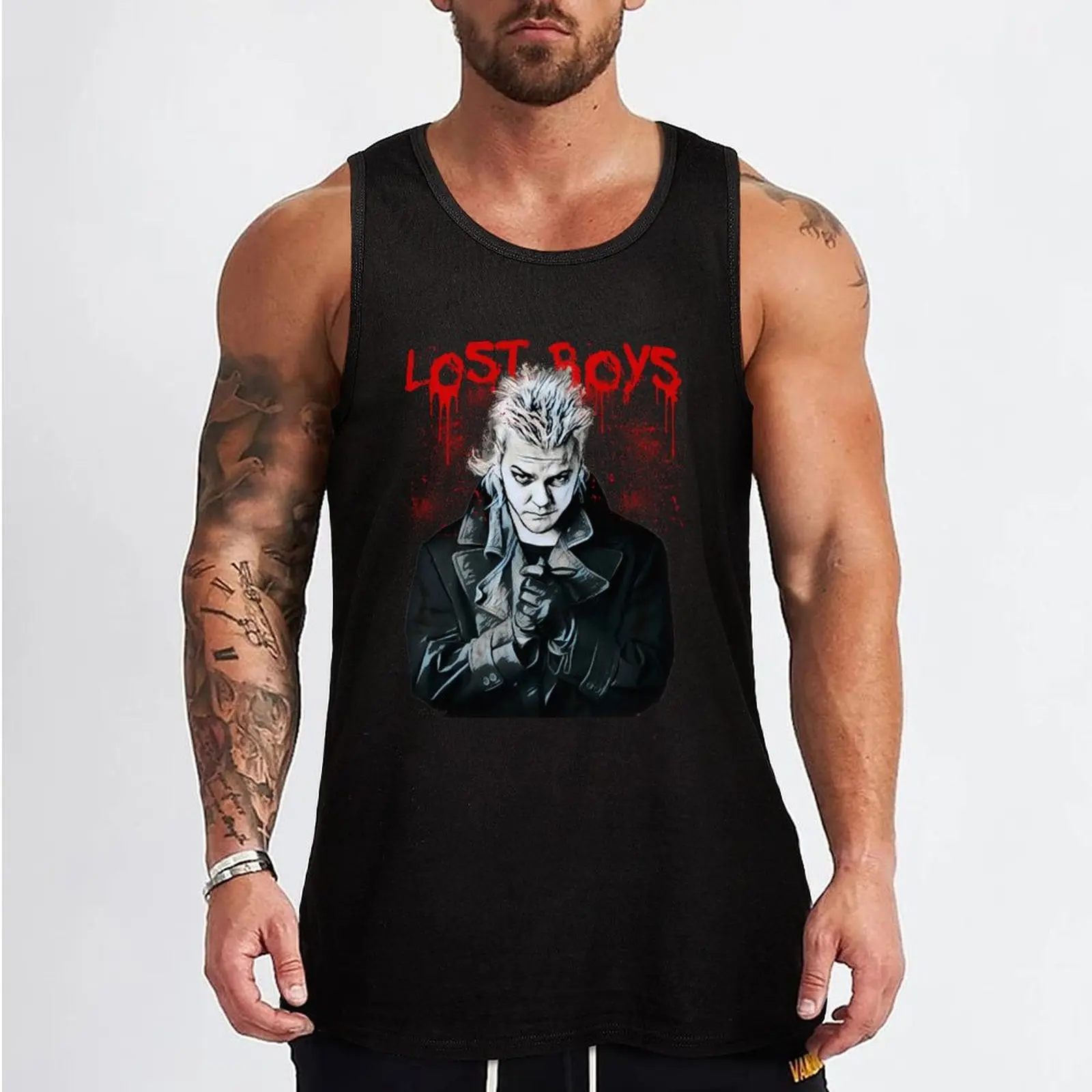 Lost boys Tank Top sleeveless shirt man gym t shirt Muscle fit bodybuilding for men