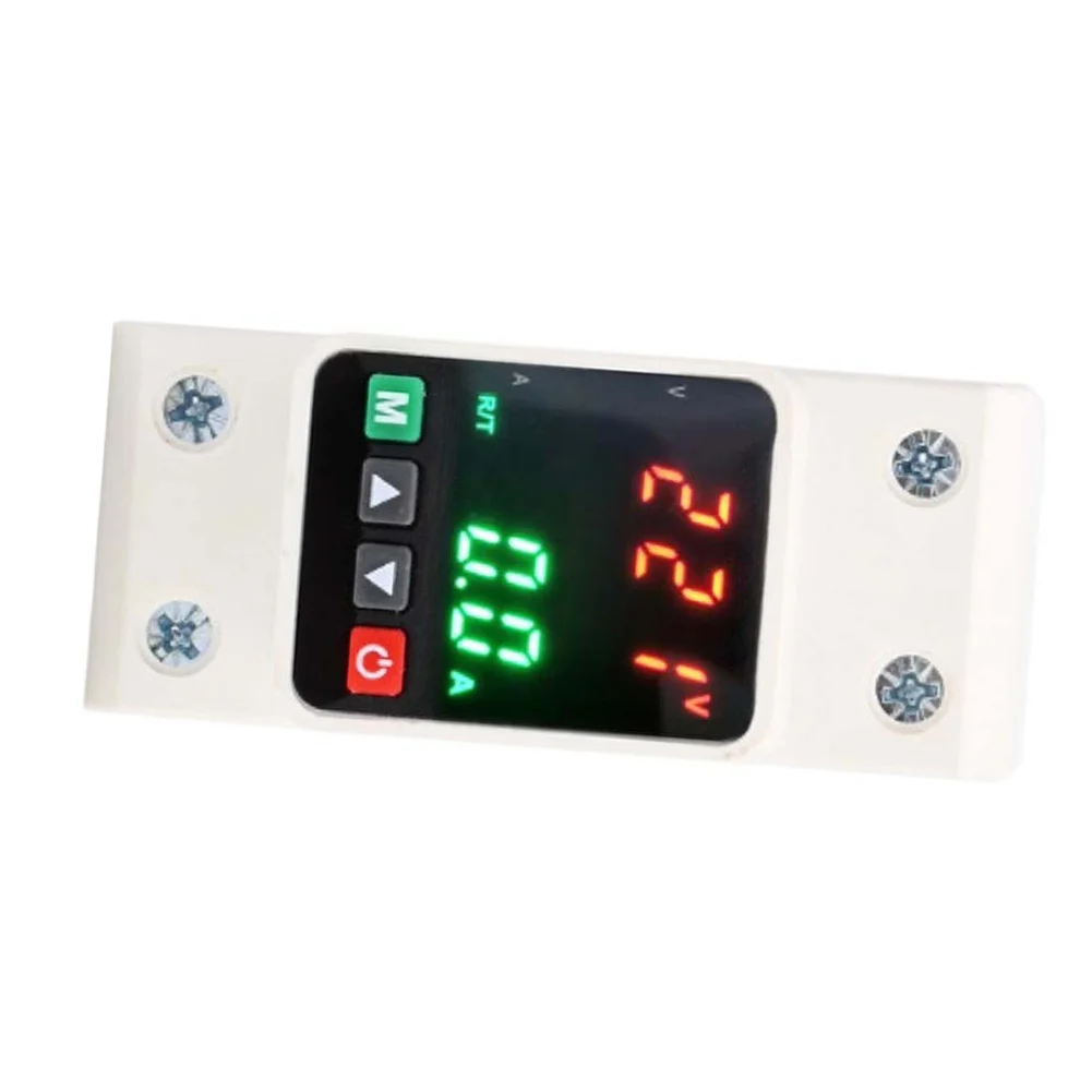 Self Resetting Voltage Protector for Home Electrical Panels with In Bottom Out Wiring and Metal Screw Clamp Terminals