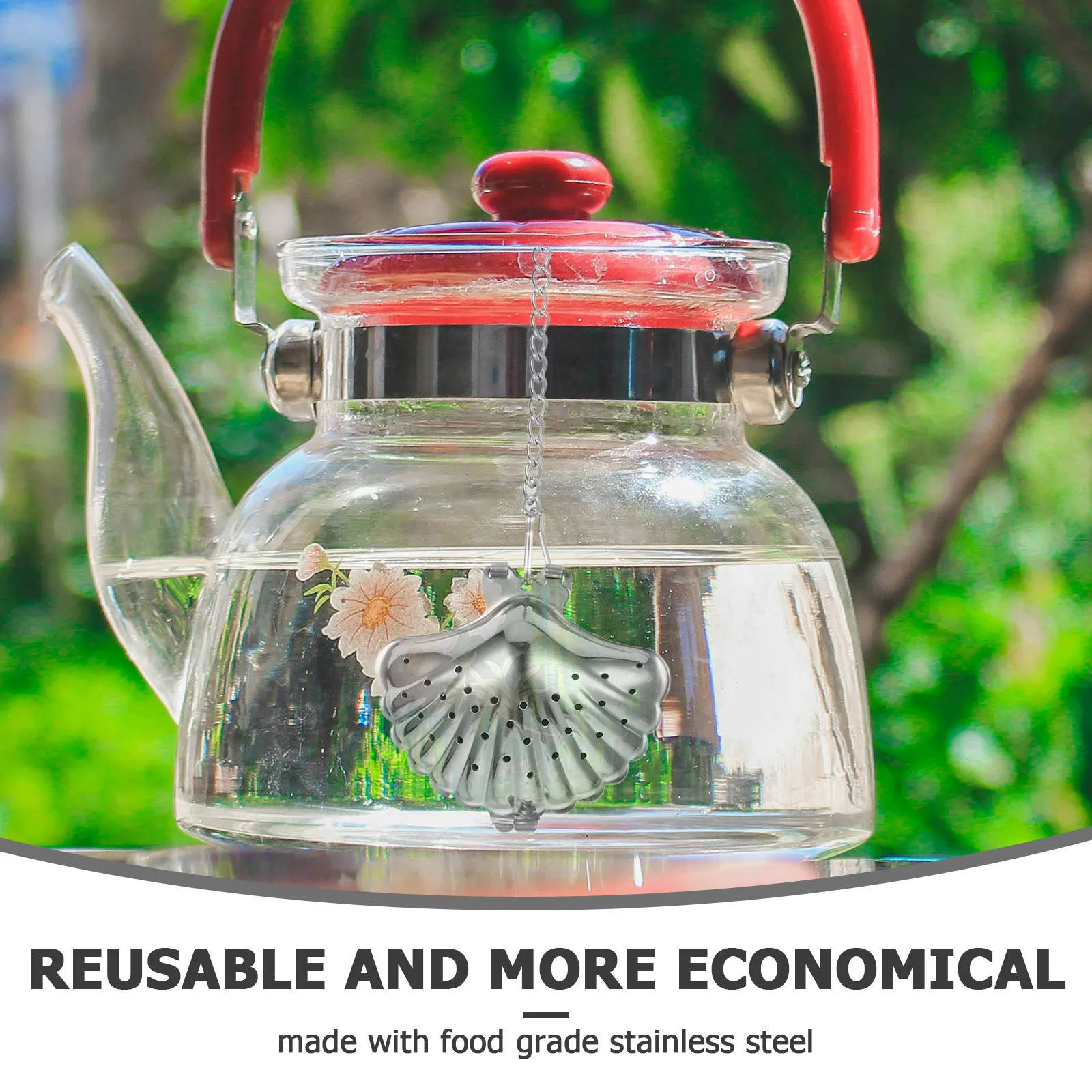 

3Pcs Stainless Steel Tea Infuser Practical Loose Tea Strainer Filter for Home Office Heart Seashell Pumpkin