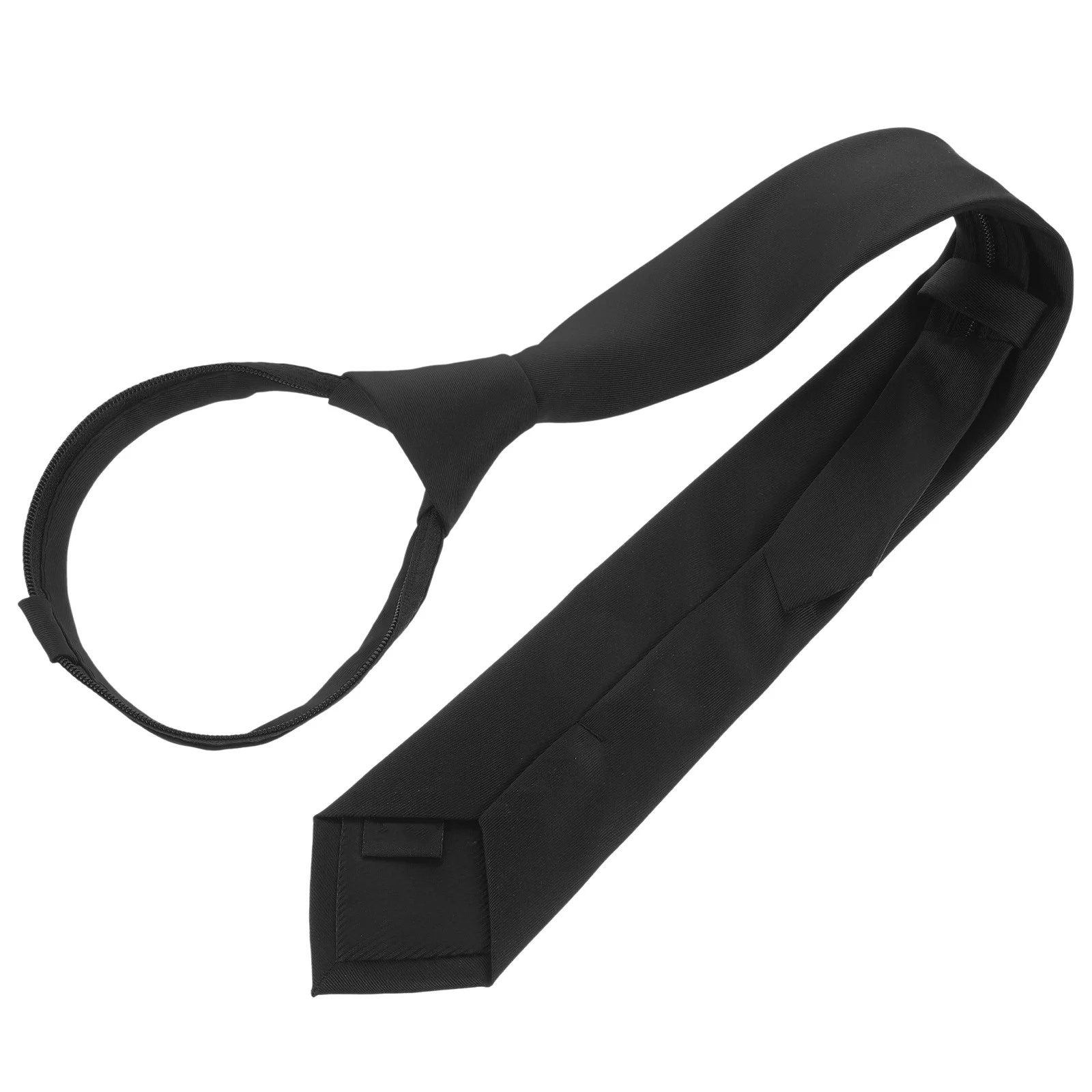 ربطة عنق بلون سادة للرجال ربطات عنق رسمية بسحاب لحفلات الزفاف وحفلات التخرج ربطة عنق كسولة ضيقة مربوطة مسبقًا #4