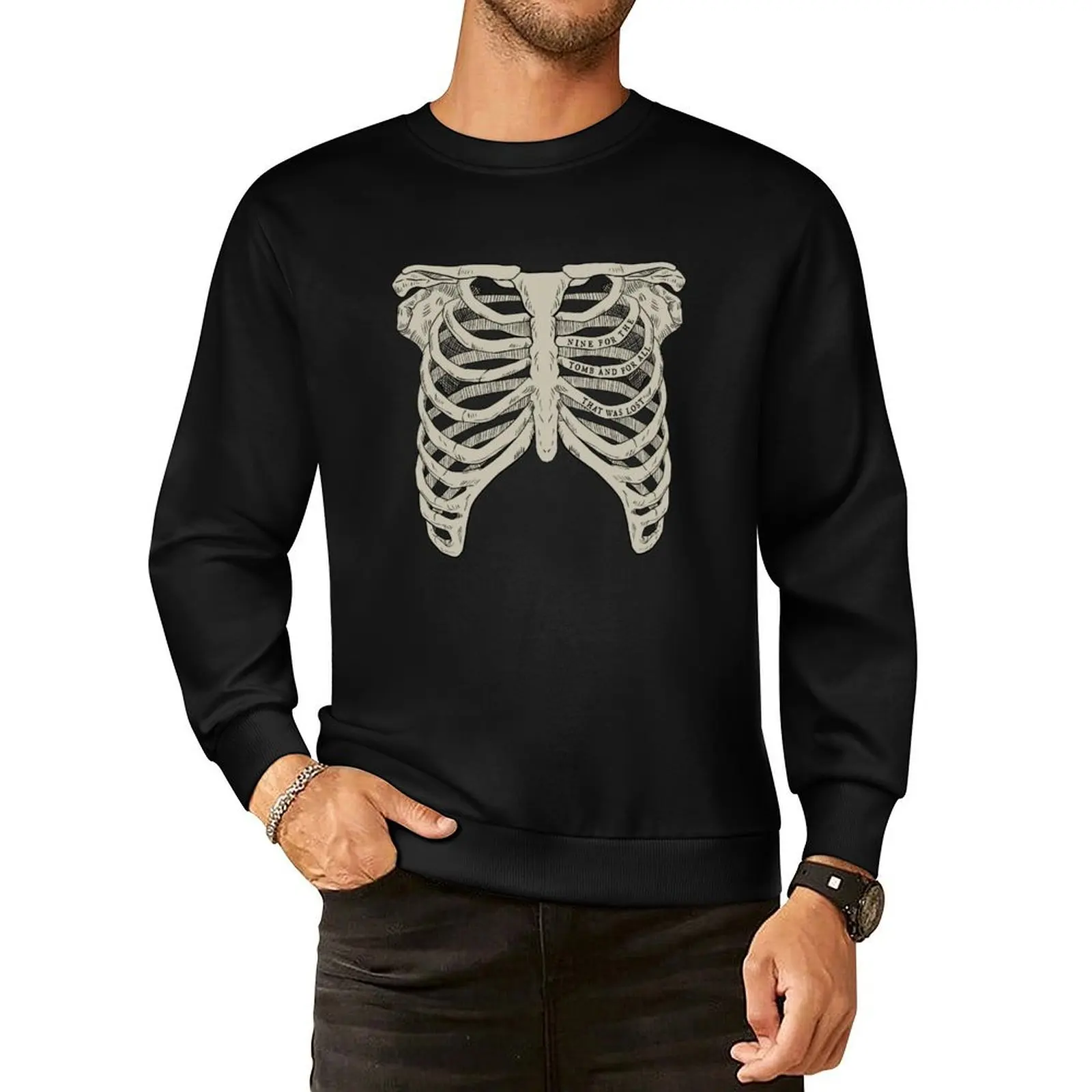 

The Locked Tomb - Ribcage Pullover Hoodie men's clothes men clothes korean style clothes sweatshirts