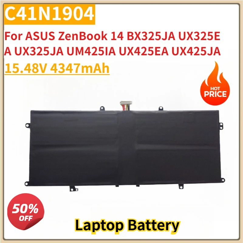 

New Replacement Battery C41N1904 15.48V 4347mAh for ASUS ZenBook 14 BX325JA UX325EA UX325JA UM425IA UX425EA UX425JA UX425UA