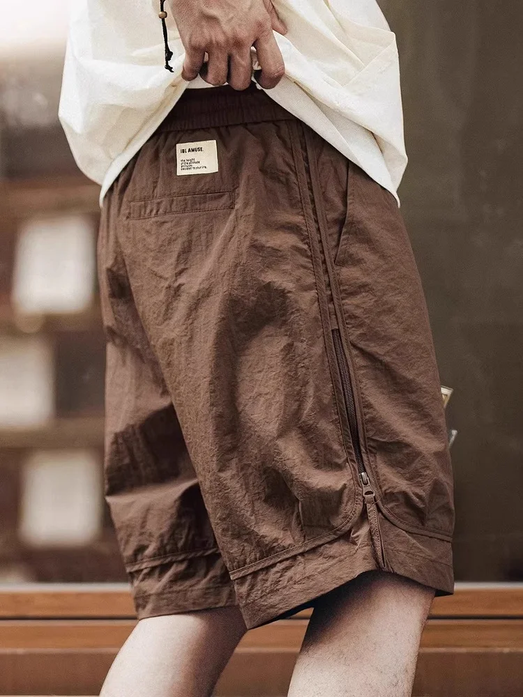 

Loose Thin Ice Silk Workwear orts Men's Summer Faion Outdoor Casual Pants Youth Active Sle Qui Dry Straight Leg Trousers