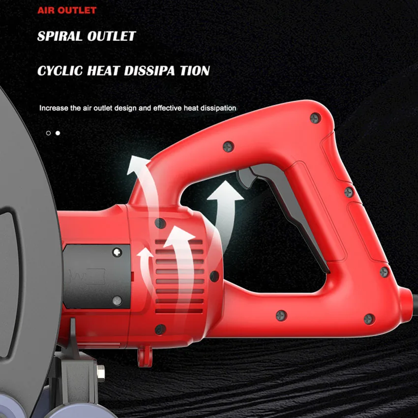 16 ″ Wall Slotting Machine Handheld Concrete Stone Road Cutting Machine 3500W Dustless Hydropower Slot Multi-angle Circular Saw