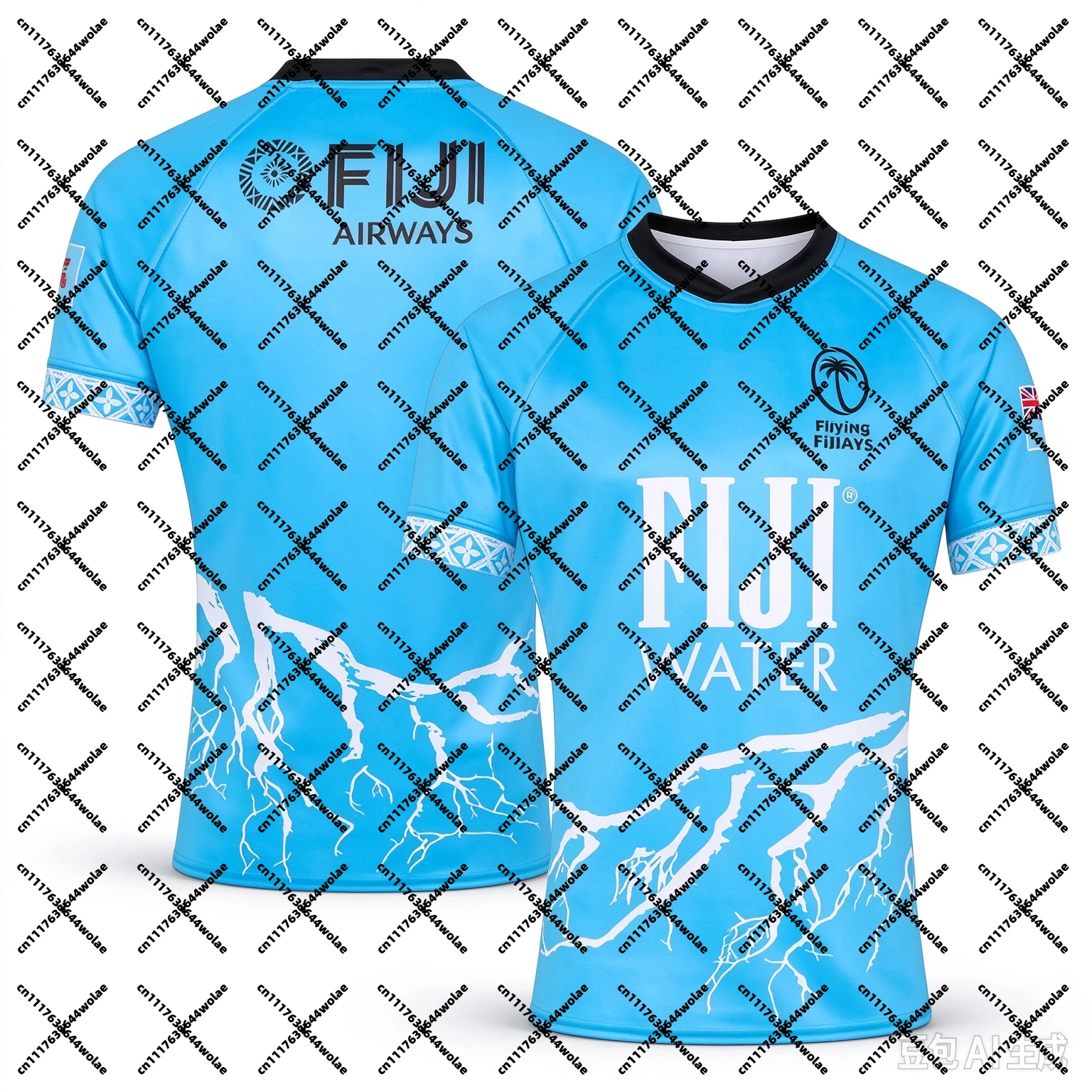 2026-27 Flying Fiji Rugby Team jersey T-shirt Men's and Women's Breathable Quick Drying Loose Short sleeve fan gifts Tops