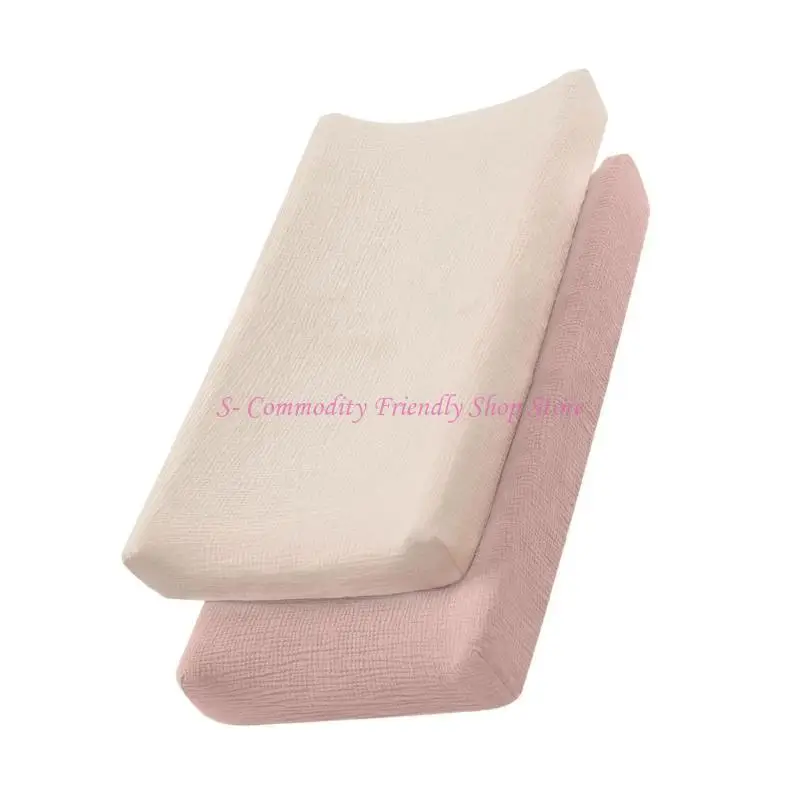 85AE 2 قطعة ملاءات قطنية لعربات الأطفال/بجانب سرير الأطفال حديثي الولادة تعمل باللمس وأكمام طاولة الحضانة الأساسية #1